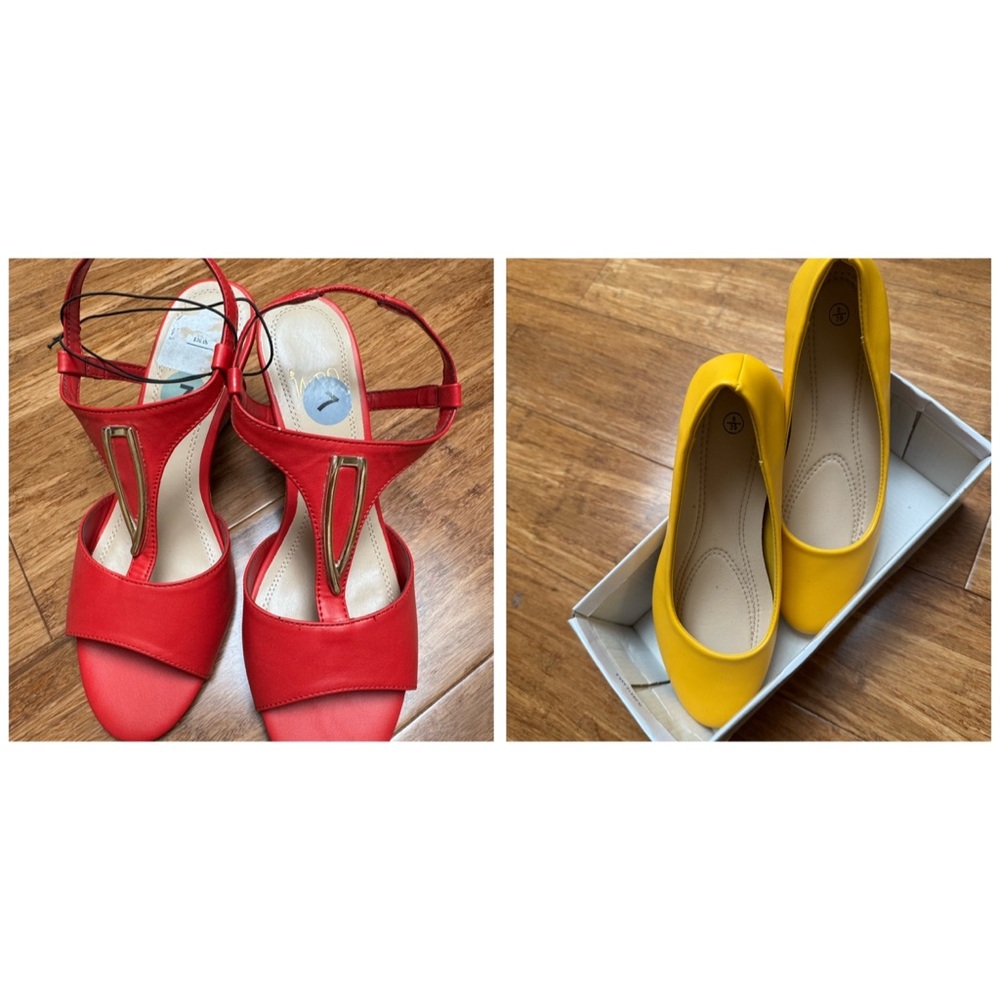 Red and Yellow Women's Sandals